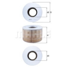 Повітряний фільтр для автомобіля Mahle LX1140