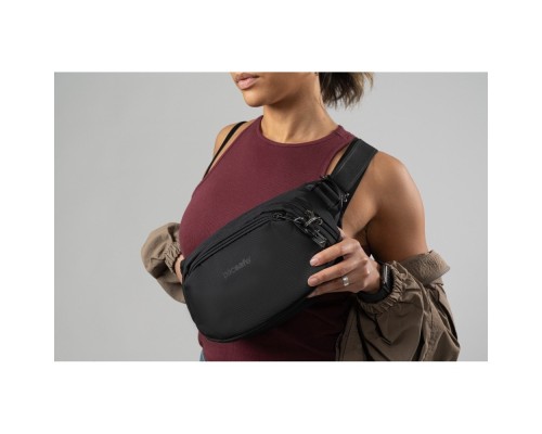 Сумка-бананка Pacsafe Vibe 100 hip pack, чорна (60141130)