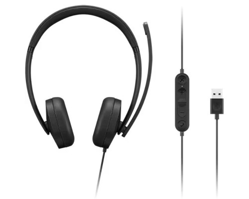 Навушники Lenovo USB-A Wired Stereo Headset Gen 2 Black (4XD1P83425)