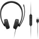 Навушники Lenovo USB-A Wired Stereo Headset Gen 2 Black (4XD1P83425)