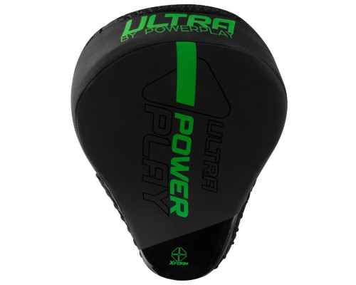 Лапи боксерські PowerPlay 3044 Pro Carbon Ultra Series Чорно-Зелені (PP_3044_Bl/Green)