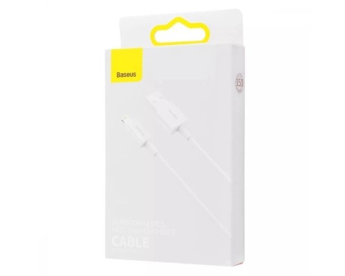 Дата кабель USB 2.0 AM to Lightning 1.5m Superior Fast Charging 2.4A white Baseus (CALYS-B02)