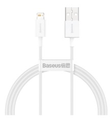 Дата кабель USB 2.0 AM to Lightning 1.5m Superior Fast Charging 2.4A white Baseus (CALYS-B02)