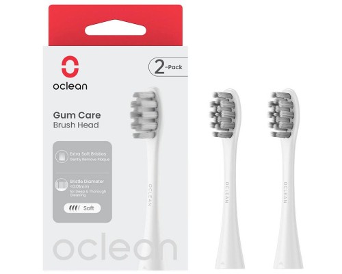Насадка для зубної щітки Oclean Brush Head Gum Care 2-pack White (6970810554212)