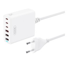 Зарядний пристрій XO L133 3xUSB-A + 3xUSB-C 75W White (L133.white)