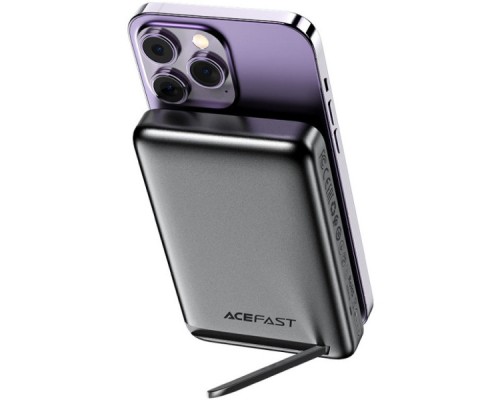 Батарея універсальна Acefast Magnetic Wireless 10000mAh 20W PD, QC/3.0, QI 20W, M6 Black (6974316282600)