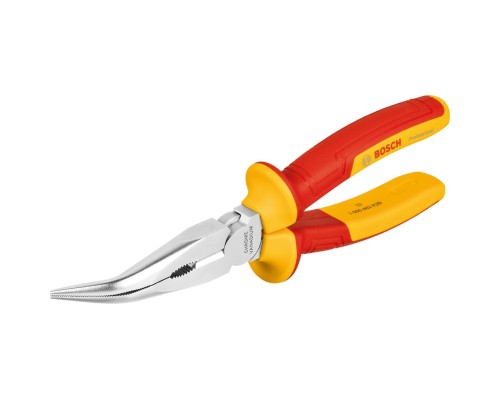 Плоскогубці Bosch Professional, з довгим носом зігнуті, 200 мм, (40°), VDE (1.600.A02.NE4)