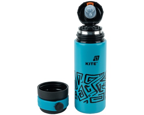 Термос Kite 500 мл, темно-бірюзовий (K25-1222-1)