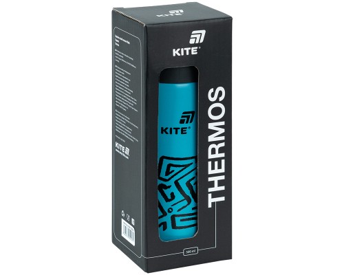 Термос Kite 500 мл, темно-бірюзовий (K25-1222-1)