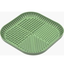 Універсальний посуд для тварин Fiboo Fiboowl килимок для злизування ласощів та їжі, L зелений (FIB0227)