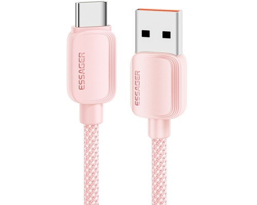 Дата кабель USB 2.0 AM to USB-C 1.0m 100W pink Essager (EXC7A-WL04-P)