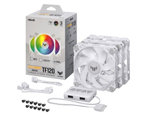 Кулер до корпусу ASUS TUF Gaming TF120 ARGB 3IN1 White (90DA0033-B09030)