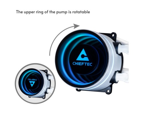 Система рідинного охолодження Chieftec Iceberg 240 ARGB WHITE (CLC-240-RGB-W)