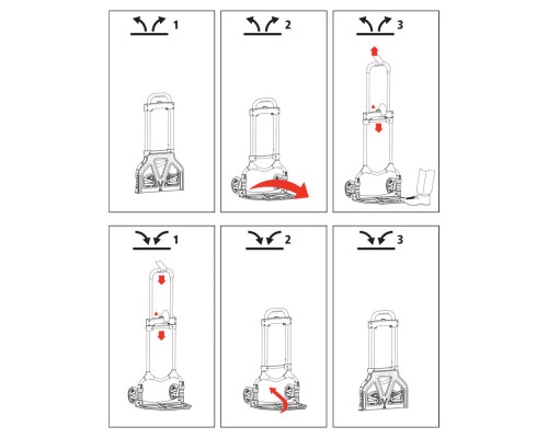 Візок вантажний Stanley до 70кг, розмір платформи 39х29см, вага 3,9 кг (SXWT-FT580)