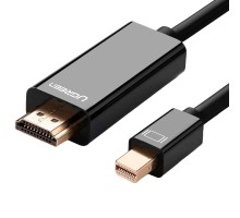 Кабель мультимедійний miniDisplayPort M to HDMI M 1.5m MD101 4K black Ugreen (20848)