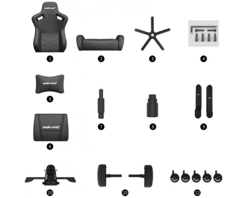 Крісло ігрове Anda Seat Kaiser 2 XL Brown (AD12XL-07-K-PV-K01)