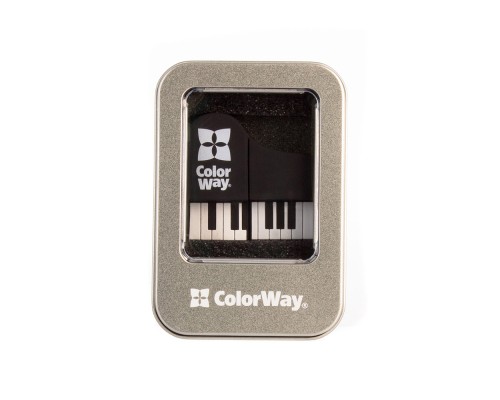 USB флеш накопичувач ColorWay Piano 64 GB 3.0 Black (CW-USBPO64)