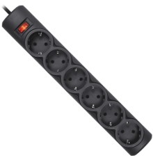 Мережевий фільтр живлення Defender 153, 3 m, 6 роз, black (99495)