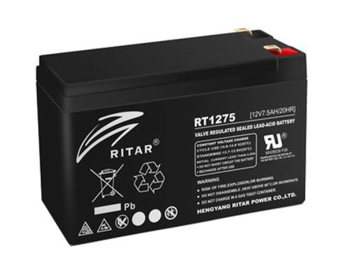 Батарея до ДБЖ Ritar AGM RT1275B, 12V-7.5Ah (RT1275B) 