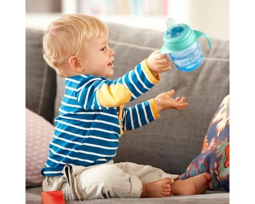 Поїльник-непроливайка Philips AVENT з м'яким носиком 200 мл блакитний, 6 міс+ (SCF551/05)