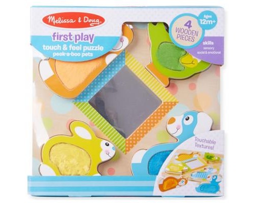 Розвиваюча іграшка Melissa&Doug Дзеркальний пазл з тваринами (MD1898)