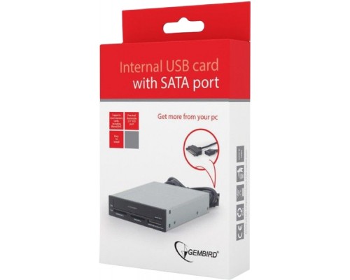 Зчитувач флеш-карт Gembird SD/MMC/RS-MMC/MicroSD + 2.5'' HDD/SSD (FDI2-ALLIN1-03)