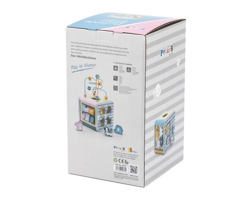 Розвиваюча іграшка Viga Toys Ігровий центр PolarB Кубик 5-в-1 (44030)