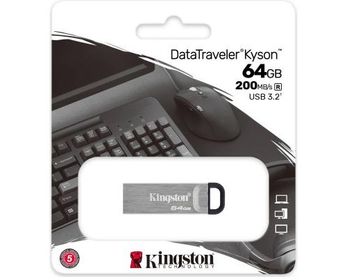 USB флеш накопичувач Kingston 64GB Kyson USB 3.2 (DTKN/64GB) 