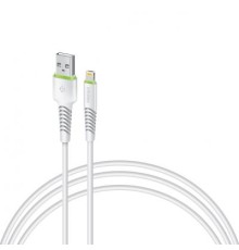 Дата кабель USB 2.0 AM to Lightning 1.2m CBFLEXL1 white Intaleo (1283126487460)