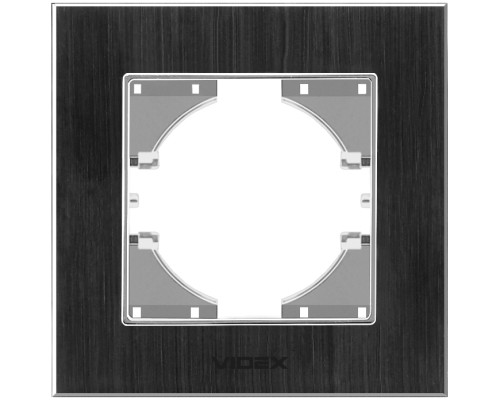 Рамка Videx BINERA чорний алюміній одинарна (VF-BNFRA1H-B)
