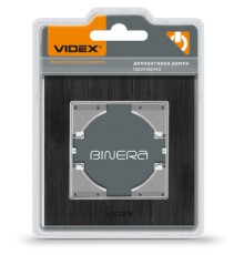 Рамка Videx BINERA чорний алюміній одинарна (VF-BNFRA1H-B)