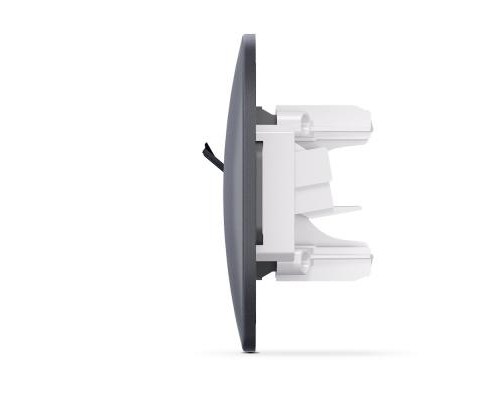 Комп'ютерна розетка Videx BINERA CAT6 + CAT3 подвійна черн (VF-BNSK2PC6TF3-BG)