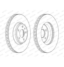 Гальмівний диск FERODO DDF2596C-1