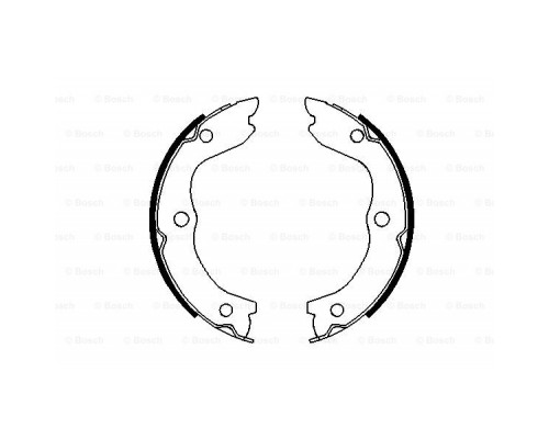 Гальмівні колодки Bosch 0 986 487 698