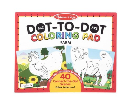 Набір для творчості Melissa&Doug розмальовок за номерами Ферма (MD30260)