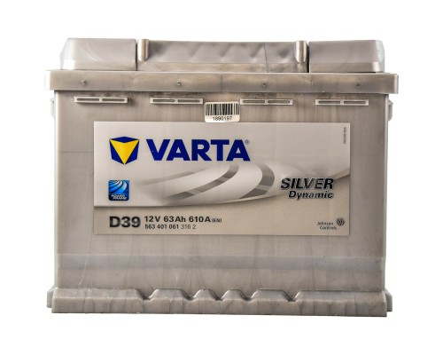 Акумулятор автомобільний Varta Silver Dynamic 63Аh (563401061)