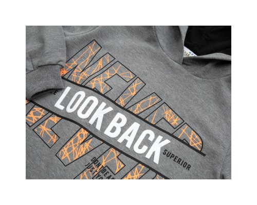 Кофта дитяча Breeze худі з капюшоном (15216-152B-gray)