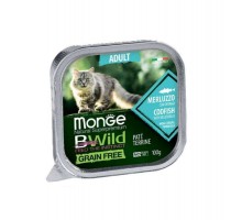 Паштет для котів Monge BWild Grain Free Wet Cod Fish Adult Cat 100 г (8009470012867)