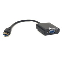 Перехідник USB 3.0 M to VGA F PowerPlant (CA910380)