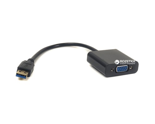 Перехідник USB 3.0 M to VGA F PowerPlant (CA910380) Перехідник USB 3.0 M to VGA F PowerPlant (CA910380)