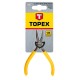 Плоскогубці Topex подовжені прямі, прецизійні, пружина розтискаюча (32D032)