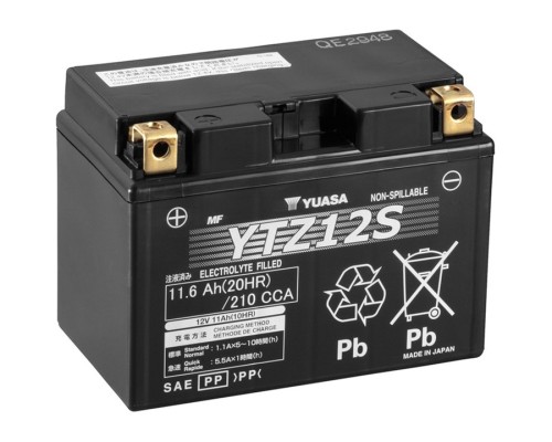 Акумулятор автомобільний Yuasa 12V 11,6Ah High Performance MF VRLA Battery (YTZ12S)