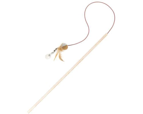 Іграшка для котів Comfy м'ячик з дзвіночком на вудці 40 см (5905546198561)