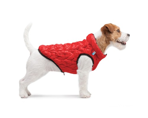 Курточка для тварин Collar AiryVest UNI двостороння M 43 червоно-чорна (2540)