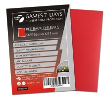Протектор для карт Games7Days 66 х 91 мм, MTG, 80 шт Red (PREMIUM) (GSD-RD6691)