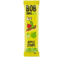 Цукерка Bob Snail Равлик Боб Яблоко страйп, 14 г (4820219344247)