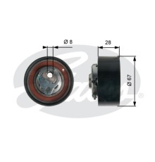Ролик натягувача ременя Gates T43136