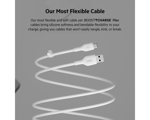 Дата кабель USB 2.0 AM to Type-C 2.0m white Belkin (CAB008BT2MWH)