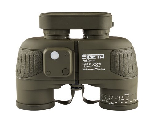 Бінокль Sigeta Admiral 7x50 Military Floating/Compass/Reticle (65810)