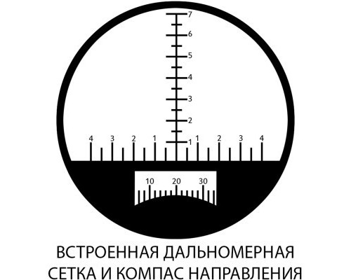 Бінокль Sigeta Admiral 7x50 Military Floating/Compass/Reticle (65810)
